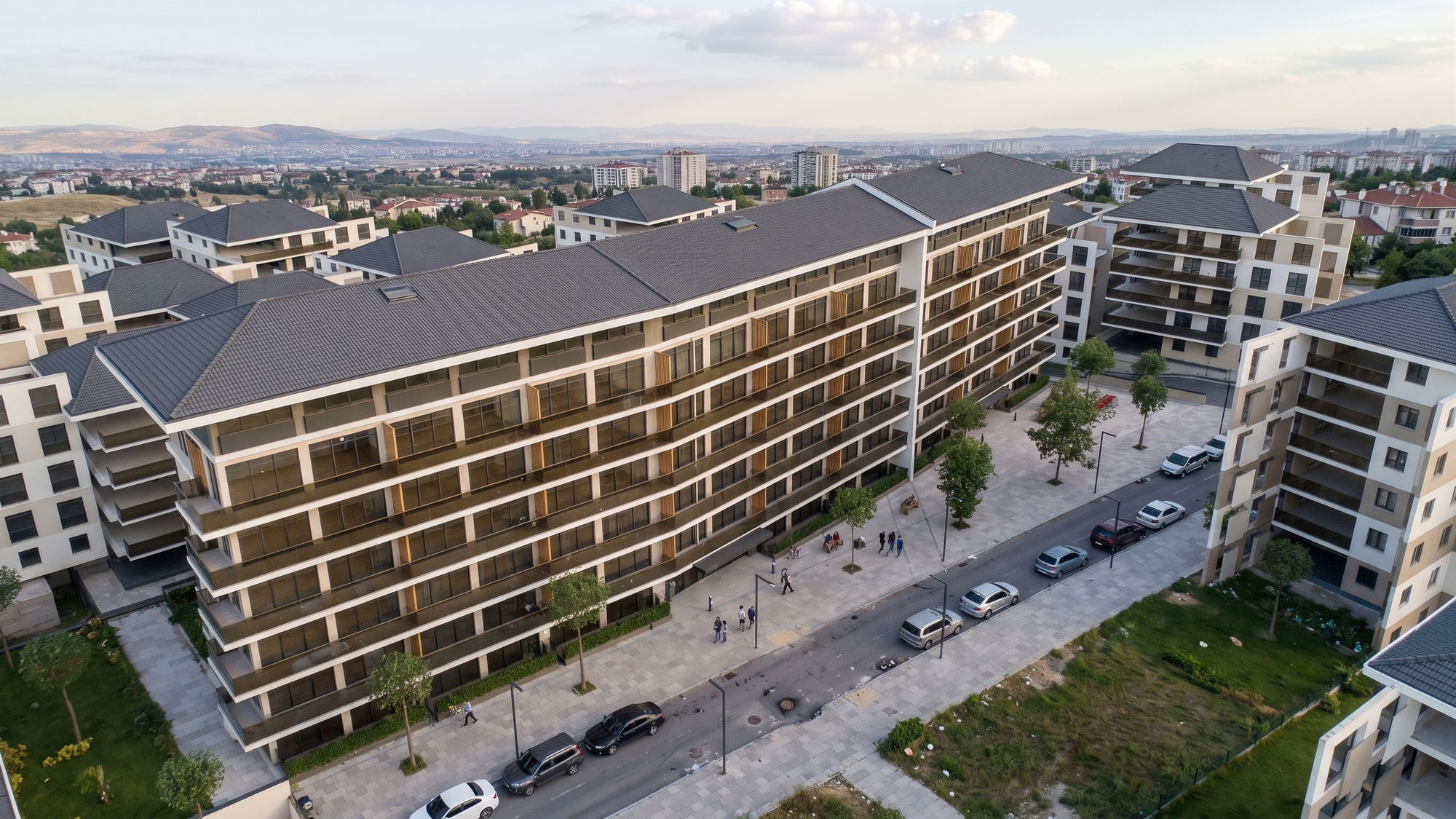 Havadan konut yerleşimi görselleştirmesi
